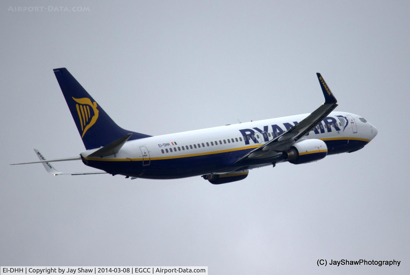 EI-DHH, 2005 Boeing 737-8AS C/N 33817, Take off 23L Manchester EGCC