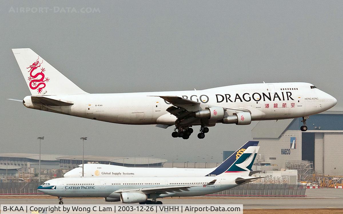 B-KAA, 1987 Boeing 747-312 C/N 23769, Dragonair Cargo