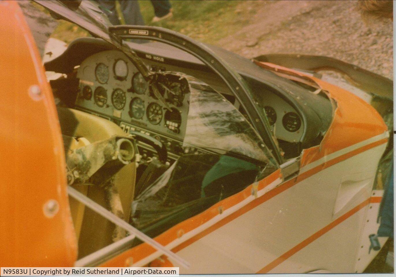 N9583U, Grumman American AA-1C Lynx C/N AA1C0022, After engine failure, night flight over Washington State.