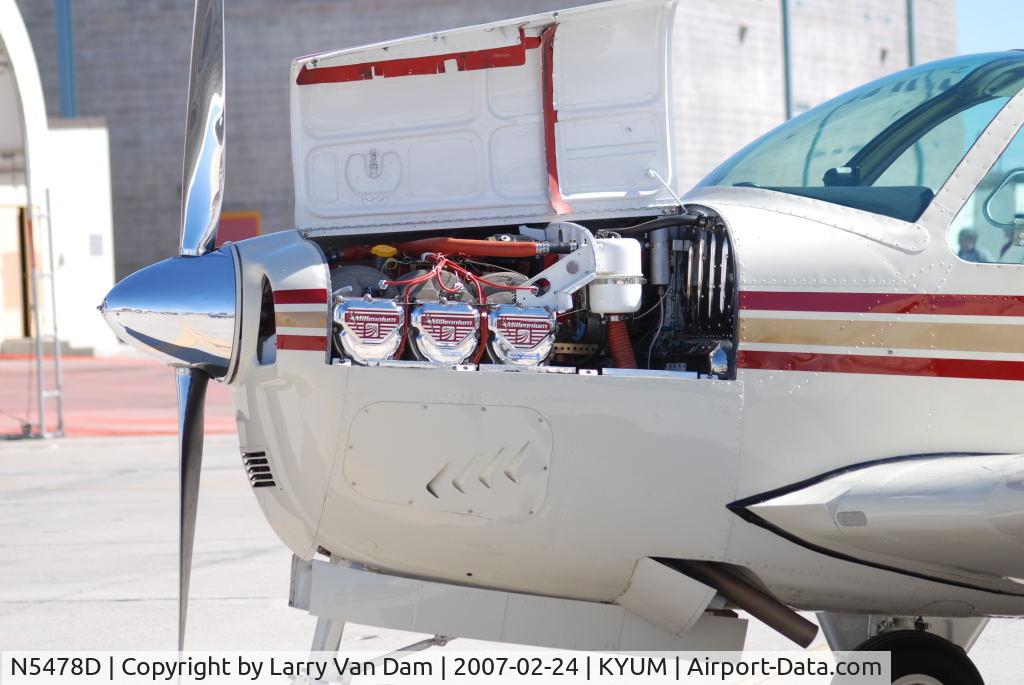 N5478D, 1957 Beech H35 Bonanza C/N D-4985, Static at Yuma, AZ Airshow