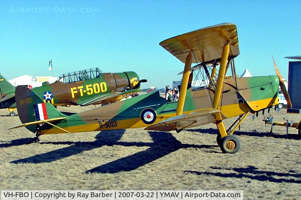 VH-FBO, 1938 De Havilland DH-82A Tiger Moth II C/N 82918, De Havilland DH.82A Tiger Moth [82918] Avalon~VH 22/03/2007