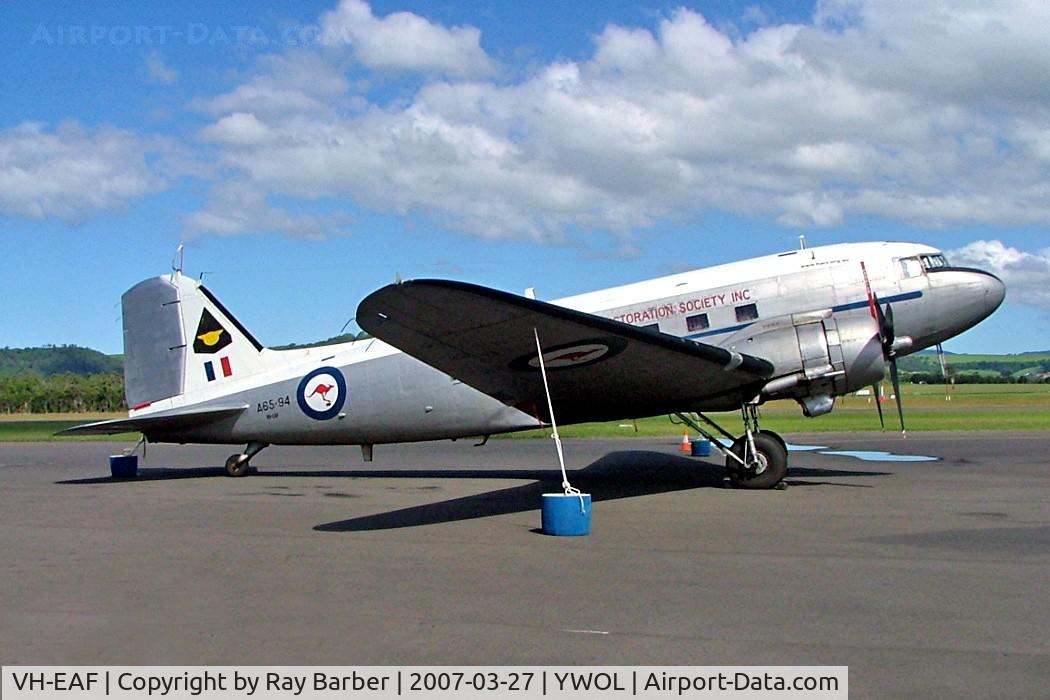 VH-EAF, 1945 Douglas C-47B Skytrain C/N 16358/33106, Douglas DC-3C-47B-30-DK [16358/33106] Illawara-Wollongong~VH 27/03/2007