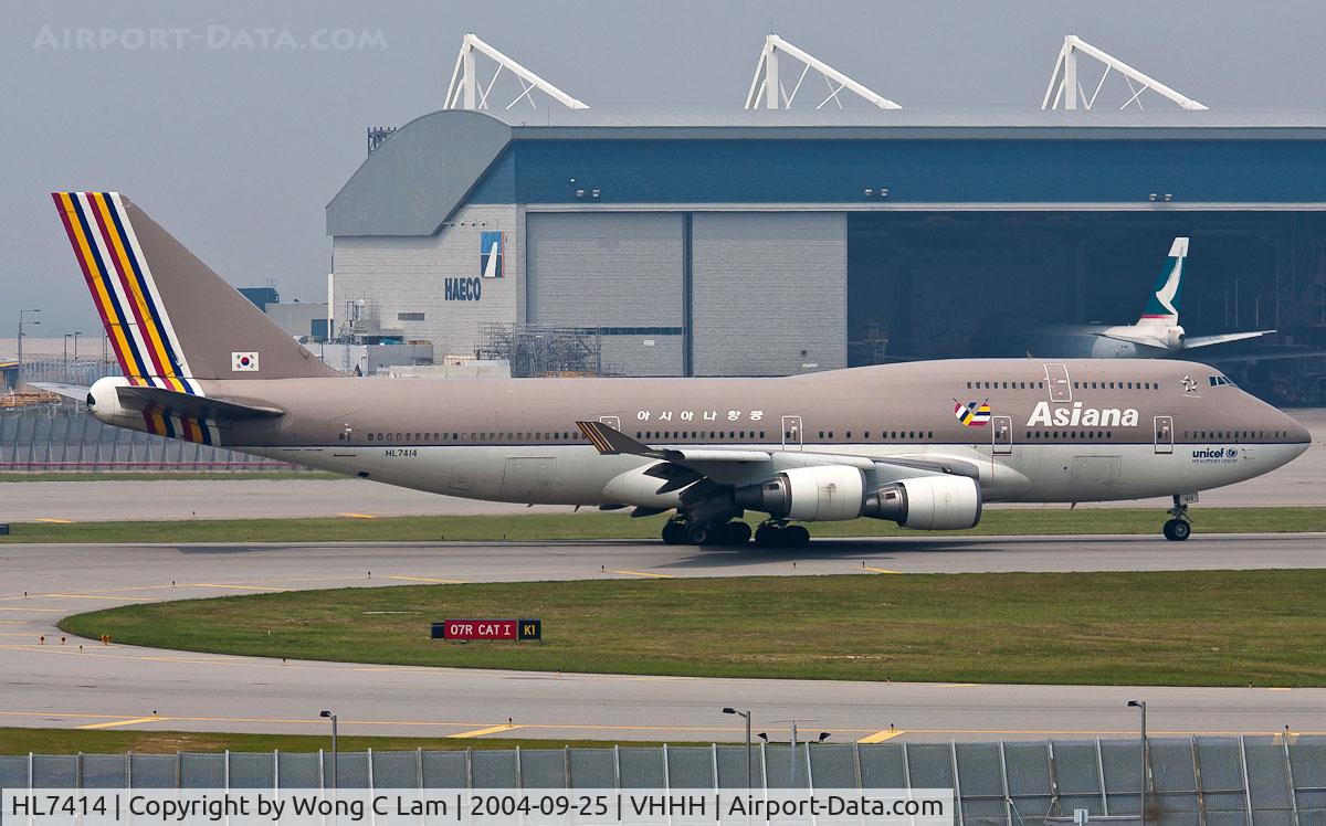 HL7414, 1991 Boeing 747-48EM(BDSF) C/N 25452, Asiana Airlines