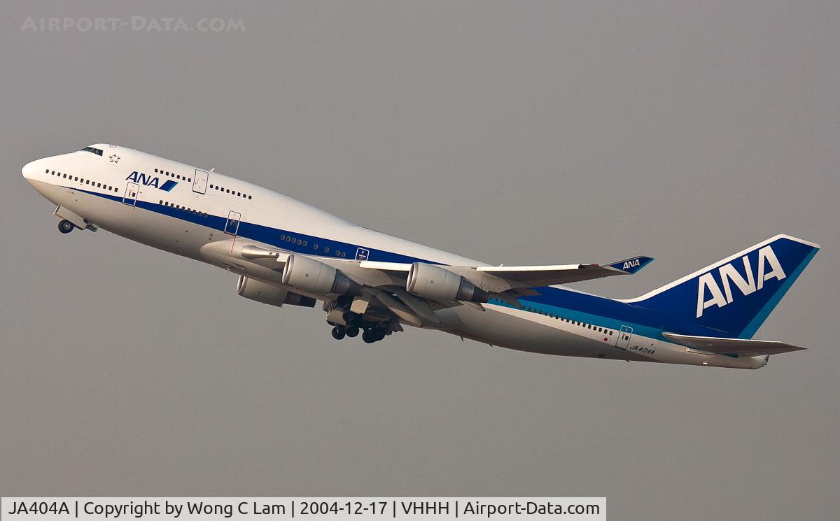 JA404A, 1999 Boeing 747-481 C/N 29263, All Nippon Airways