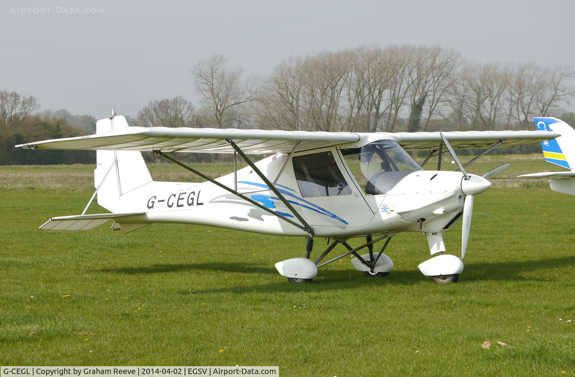 G-CEGL, 2006 Comco Ikarus C42 FB80 C/N 0609-6848, Parked at Old Buckenham.