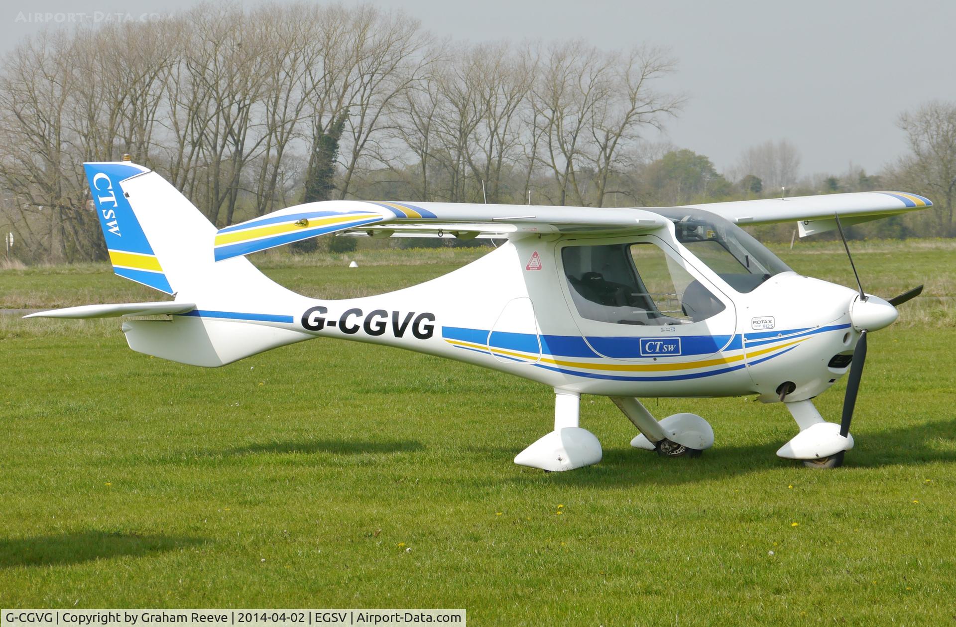 G-CGVG, 2011 Flight Design CTSW C/N 8575, Parked at Old Buckenham.