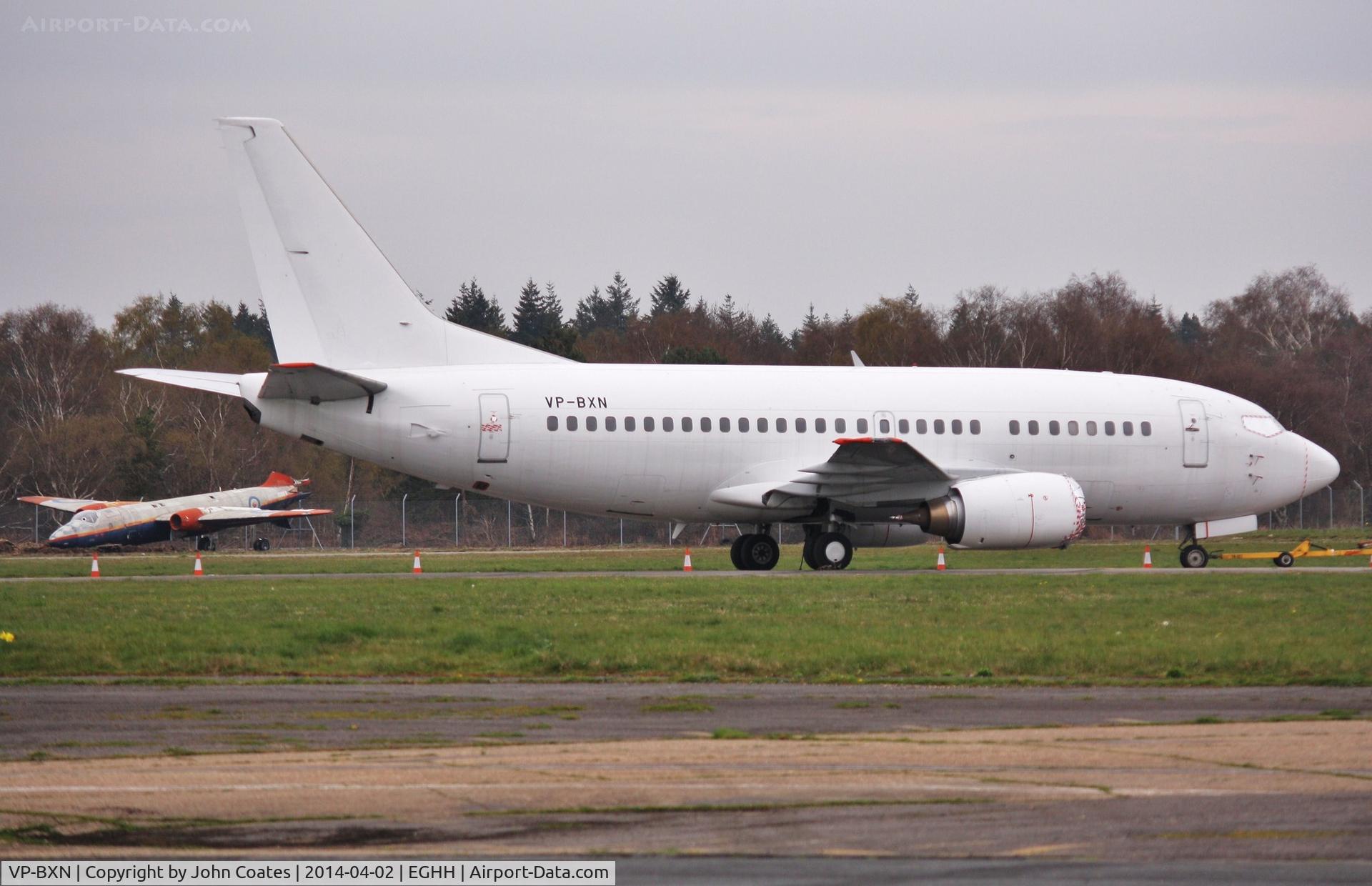 VP-BXN, 1990 Boeing 737-53A C/N 24754, With the dump Canberra