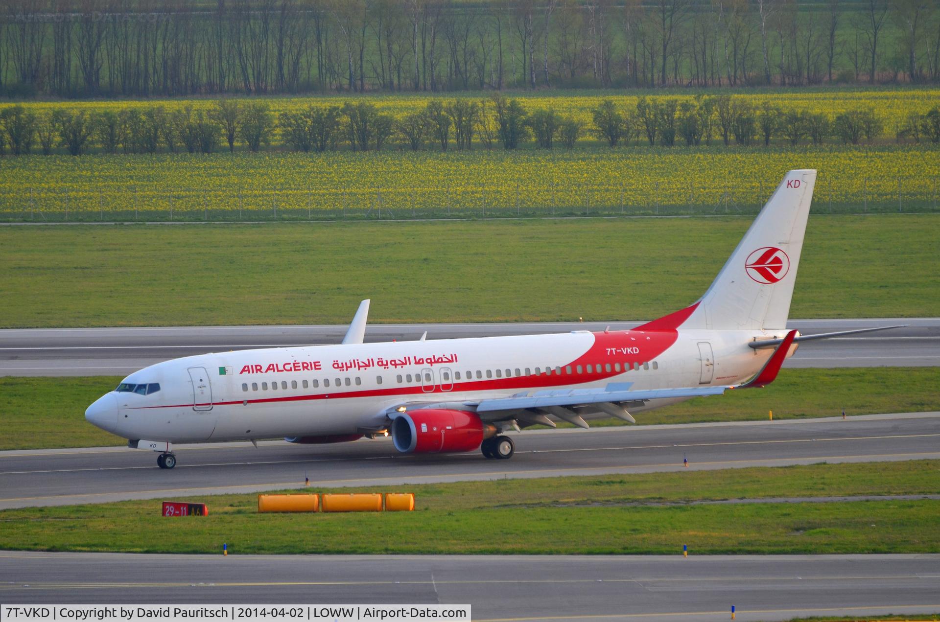 7T-VKD, 2010 Boeing 737-8D6 C/N 40858, Inagural Flight!