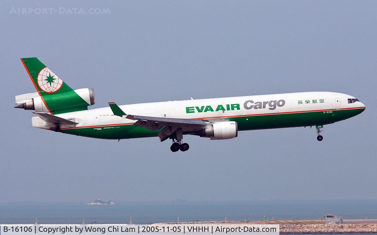 B-16106, 1995 McDonnell Douglas MD-11F C/N 48545, EVA Airways Cargo