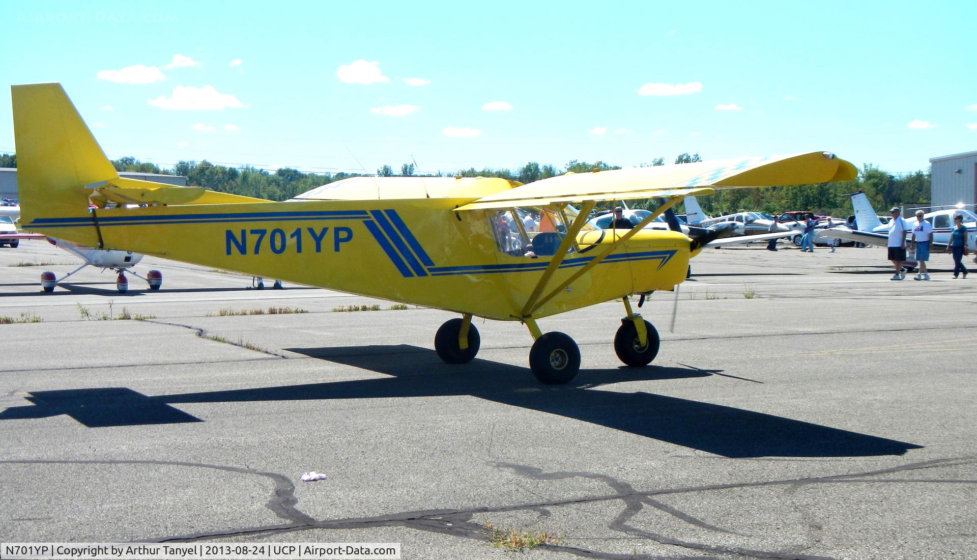 N701YP, 2002 Zenair STOL CH-701 C/N 7-9302, Taxiing to take off after UCP Wheels and Wings Airshow