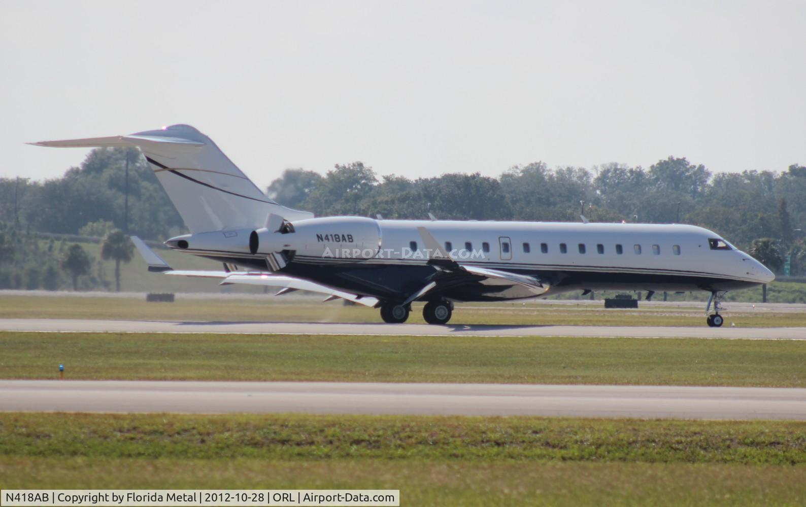 N418AB, 1999 Bombardier BD-700-1A10 Global Express C/N 9029, Global Express