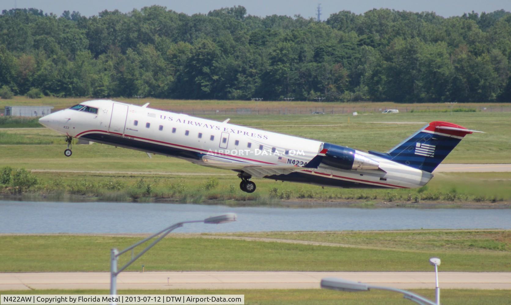 N422AW, 1999 Canadair CRJ-200ER (CL-600-2B19) C/N 7341, US Airways CRJ-200