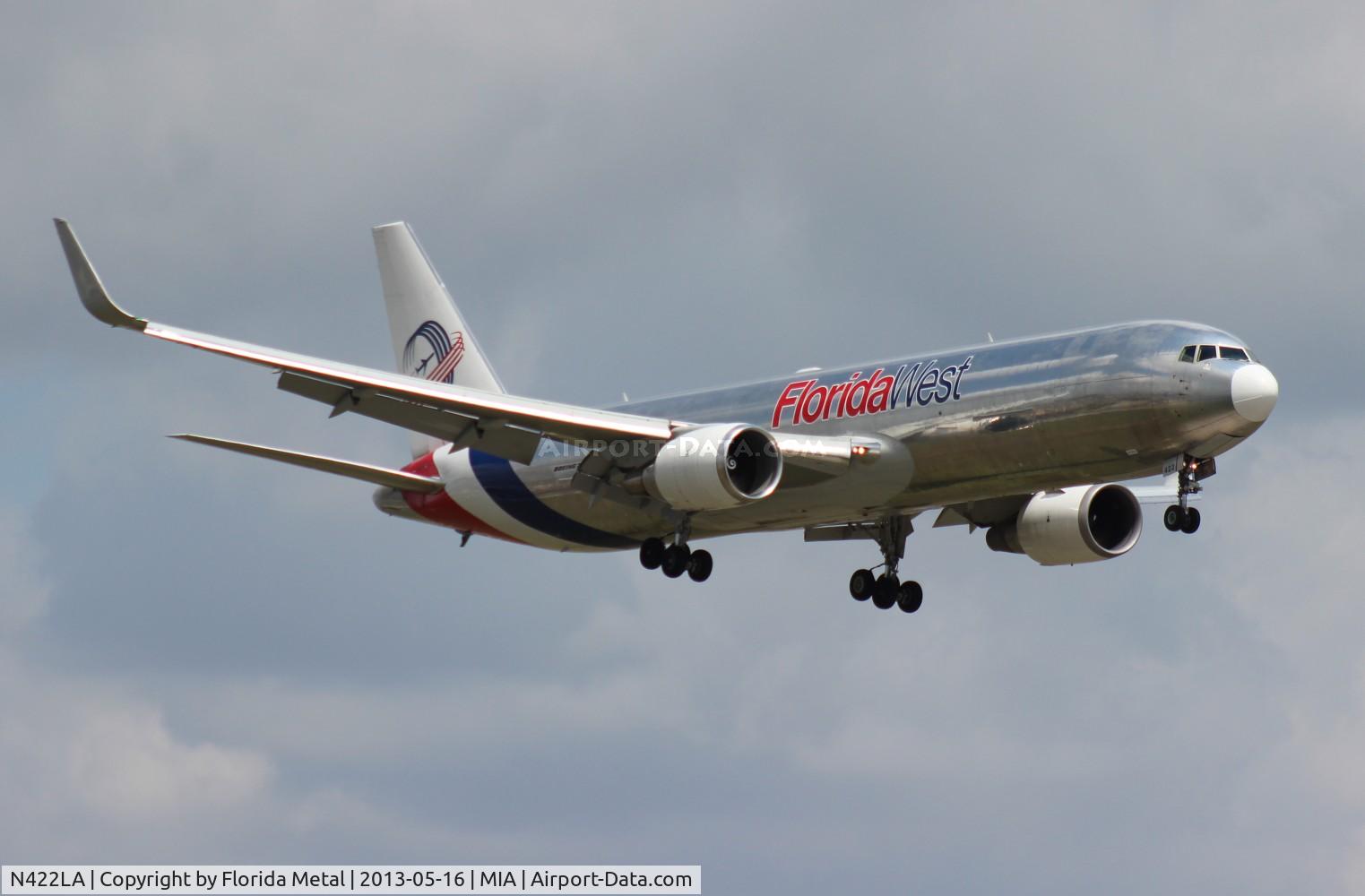 N422LA, 2007 Boeing 767-346F C/N 35818, Florida West 767-300F