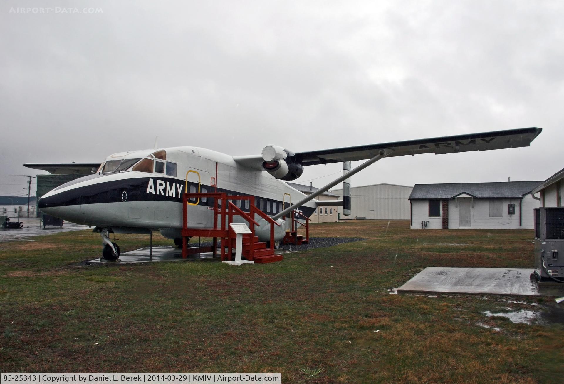 85-25343, 1977 Short 330-200 C/N SH.3011, This Army C-23 Sherpa is on display at the Millville Army Airfield Museum.