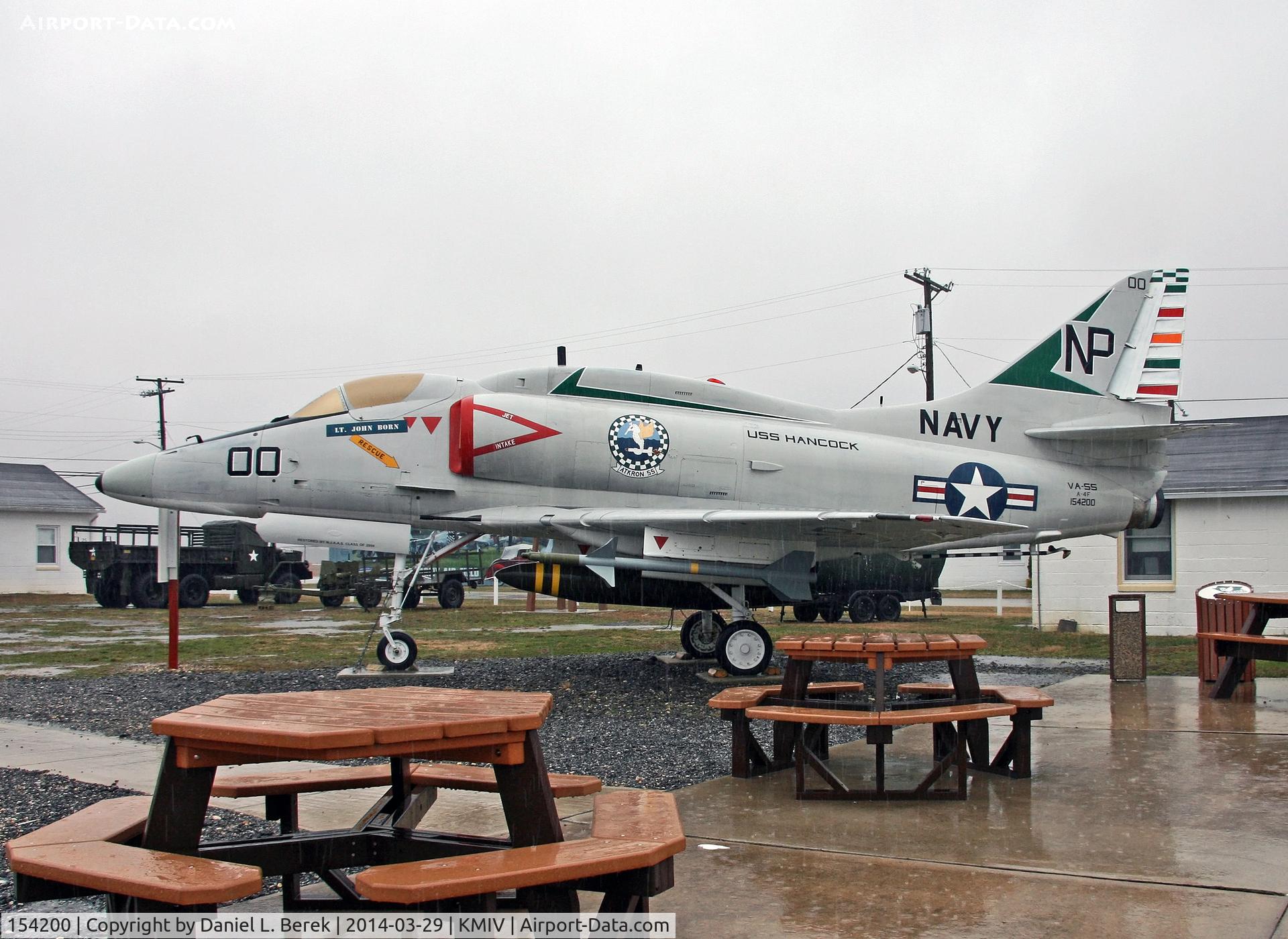 154200, Douglas A-4F Skyhawk C/N 13657, The Millville Army Airfield is proud of this interesting jet fighter.