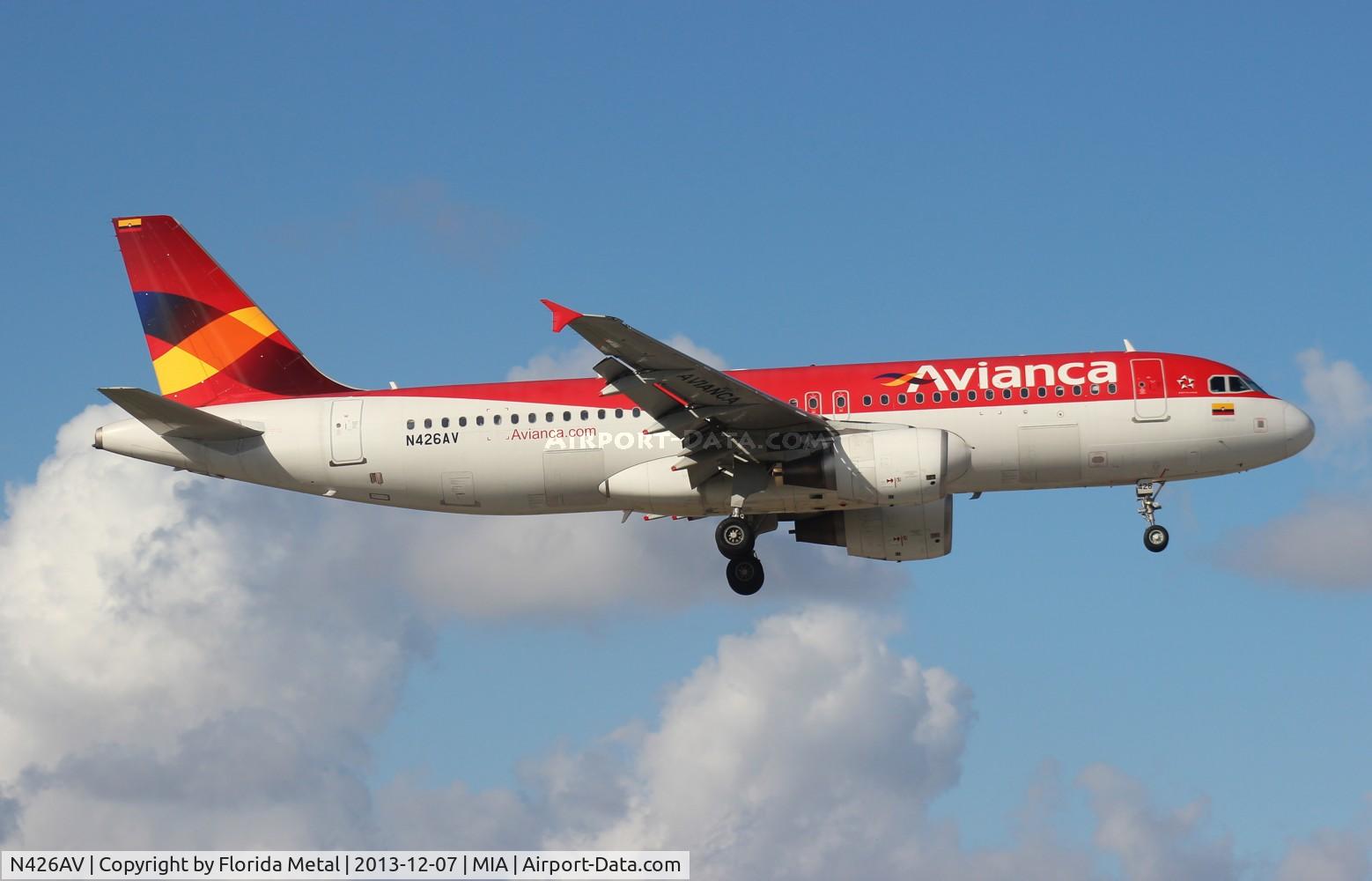 N426AV, 2009 Airbus A320-214 C/N 4026, Avianca A320