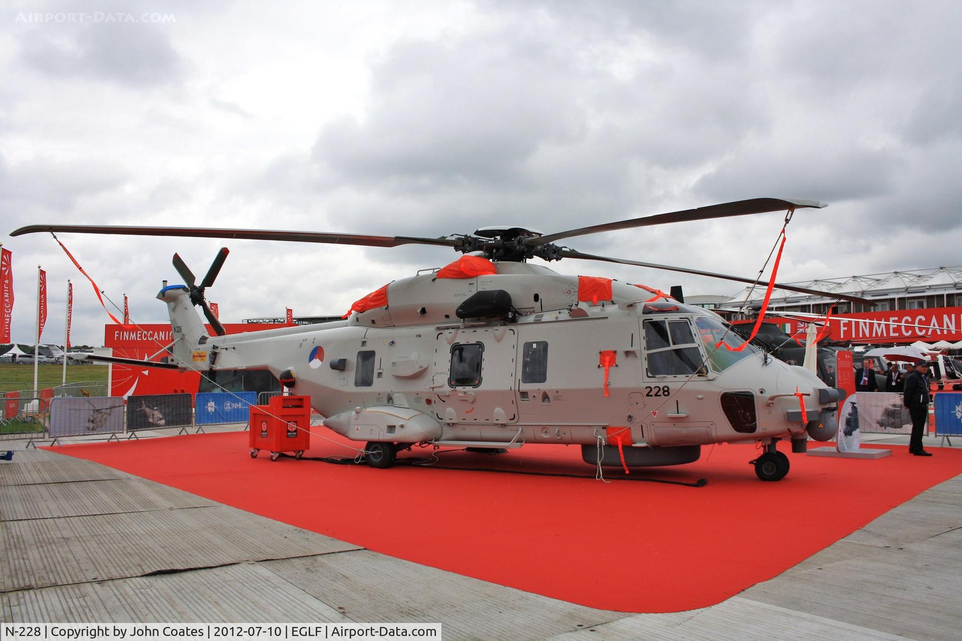 N-228, NHI NH-90 NFH Caiman C/N 1228, Finmeccanica stand Farnborough 2012