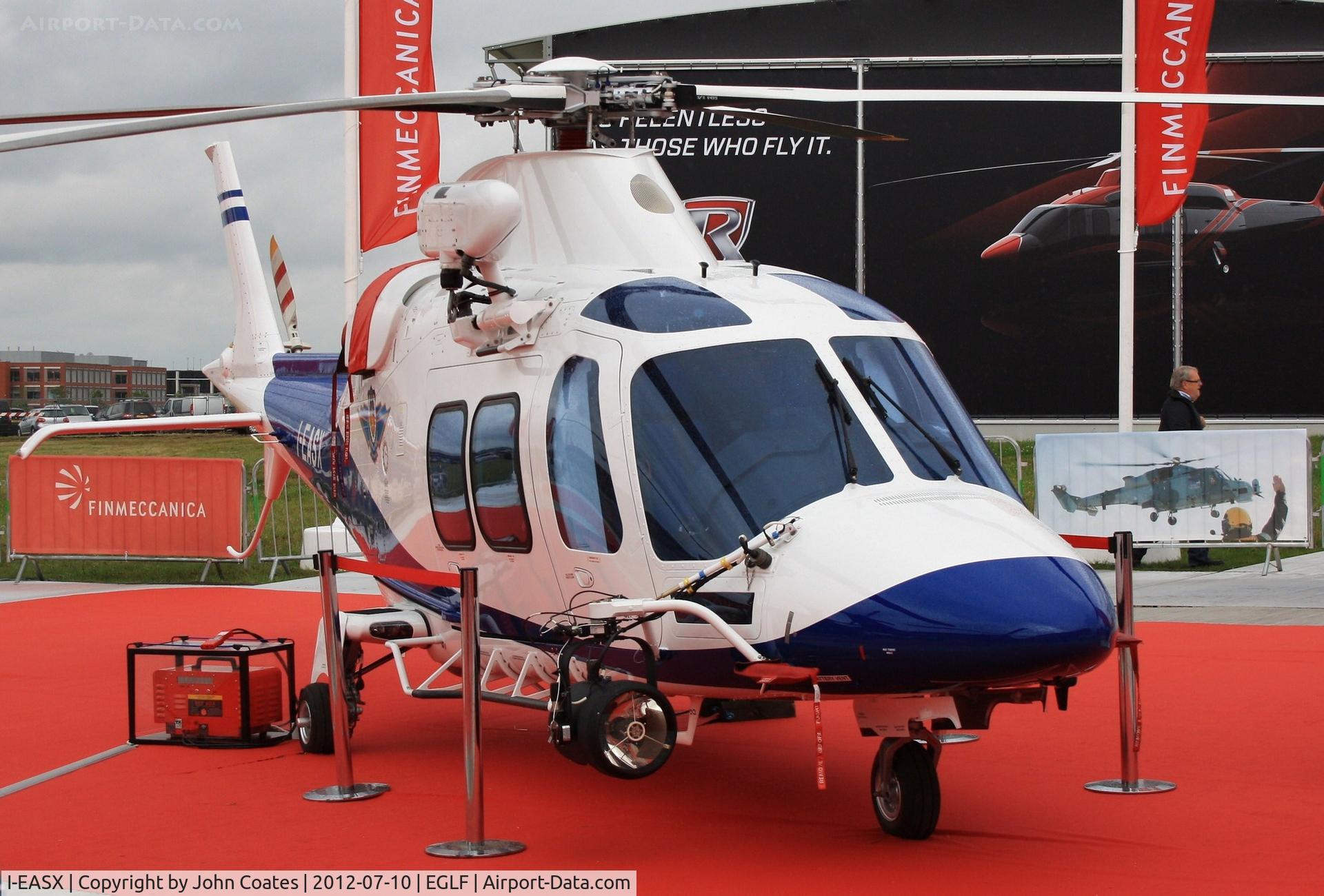 I-EASX, 2012 AgustaWestland AW-109SP GrandNew C/N 22265, Finmeccanica stand Farnborough 2012