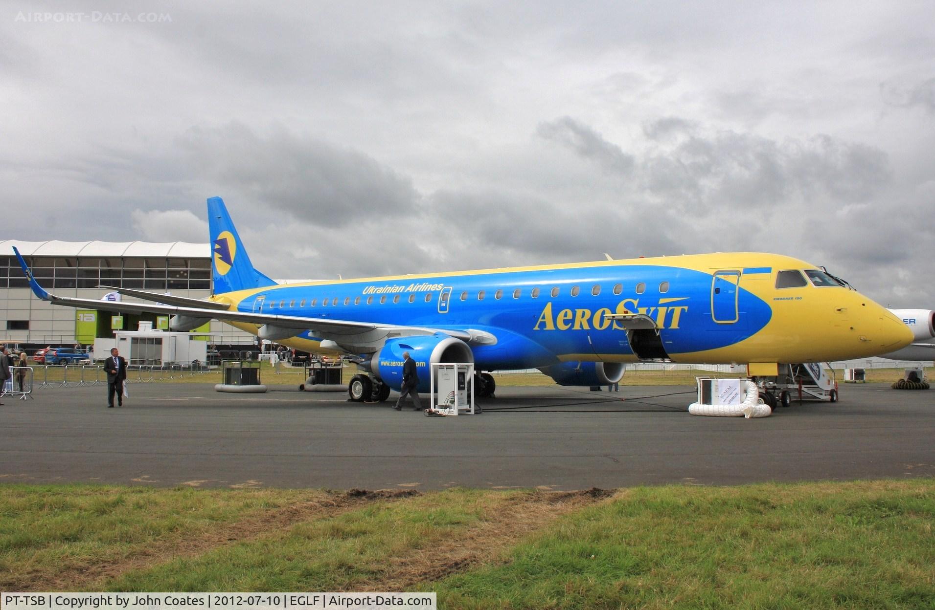 PT-TSB, 2012 Embraer 190STD (ERJ-190-100STD) C/N 19000505, At FIA 2012