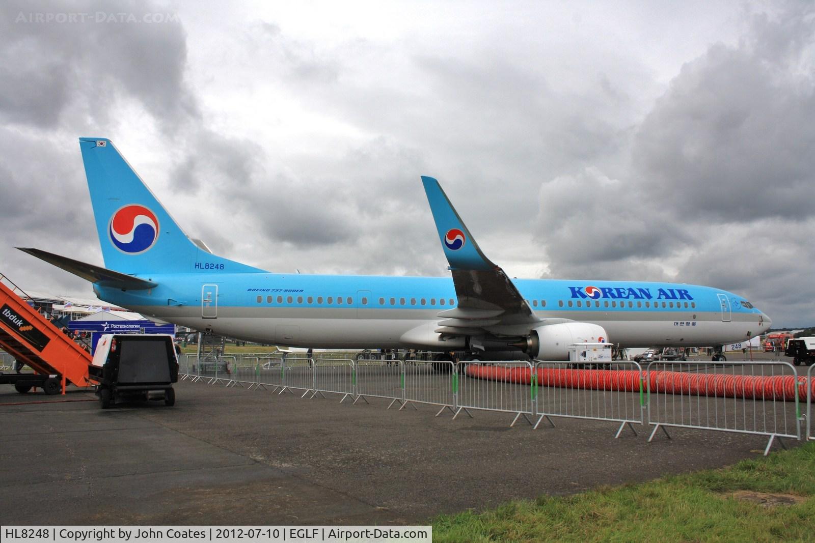 HL8248, 2012 Boeing 737-9B5ER C/N 37635, At FIA 2012