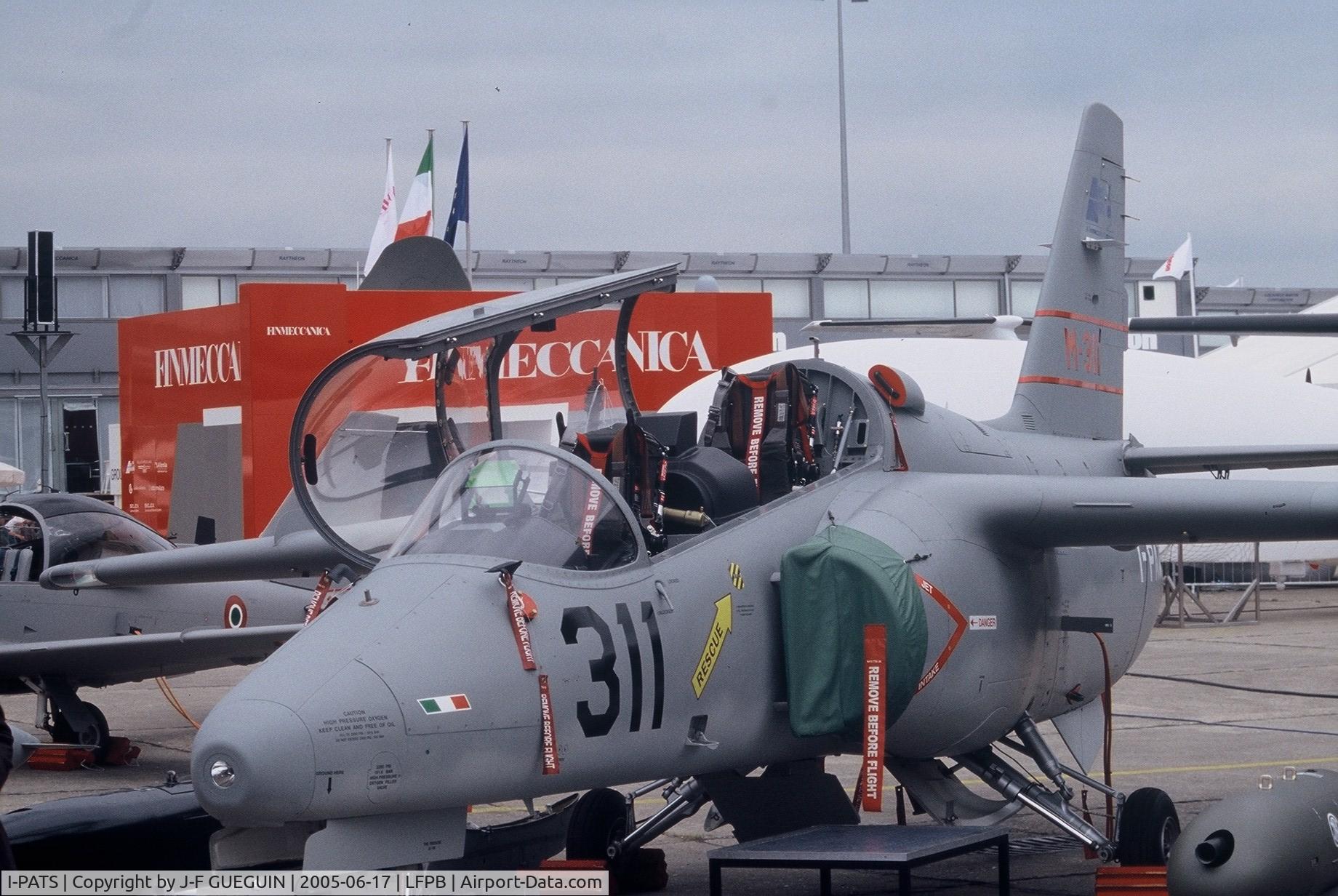 I-PATS, Aermacchi M-311 C/N 201, On display at Paris-Le Bourget 2005 airshow.