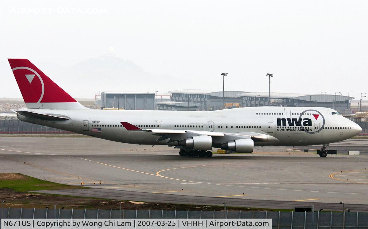 N671US, 1999 Boeing 747-451 C/N 26477, Northwest Airlines