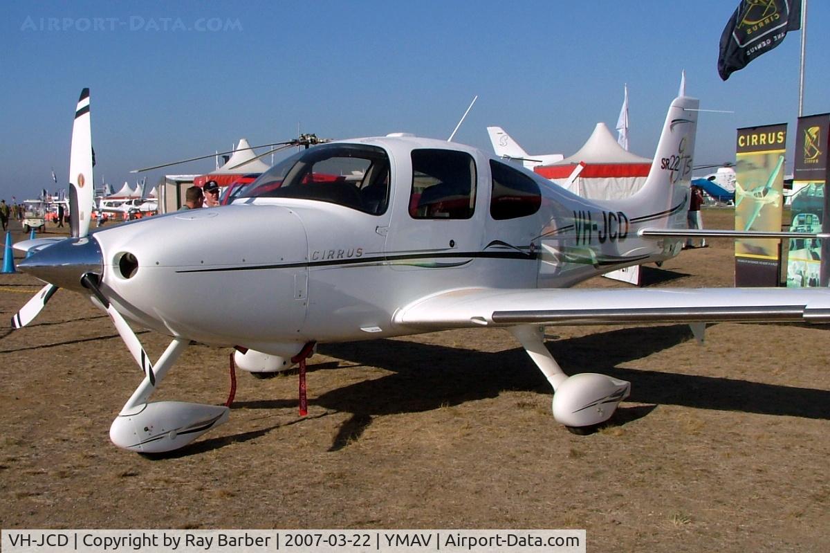 VH-JCD, Cirrus SR22 GTS C/N 1836, Cirrus Design SR-22GTS [1836] Avalon~VH 22/03/2007