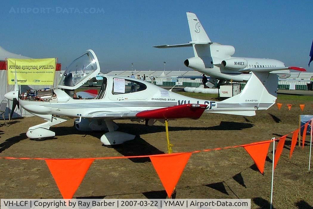 VH-LCF, 2003 Diamond DA-40D Diamond Star C/N D4.021, Diamond DA.40D Star TDI [D4.021] Avalon~VH 22/03/2007