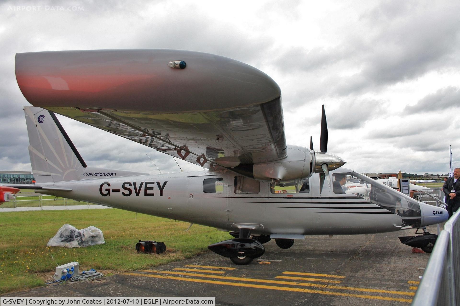 G-SVEY, 2003 Vulcanair P-68TC Observer C/N 415-05, At FIA 2012