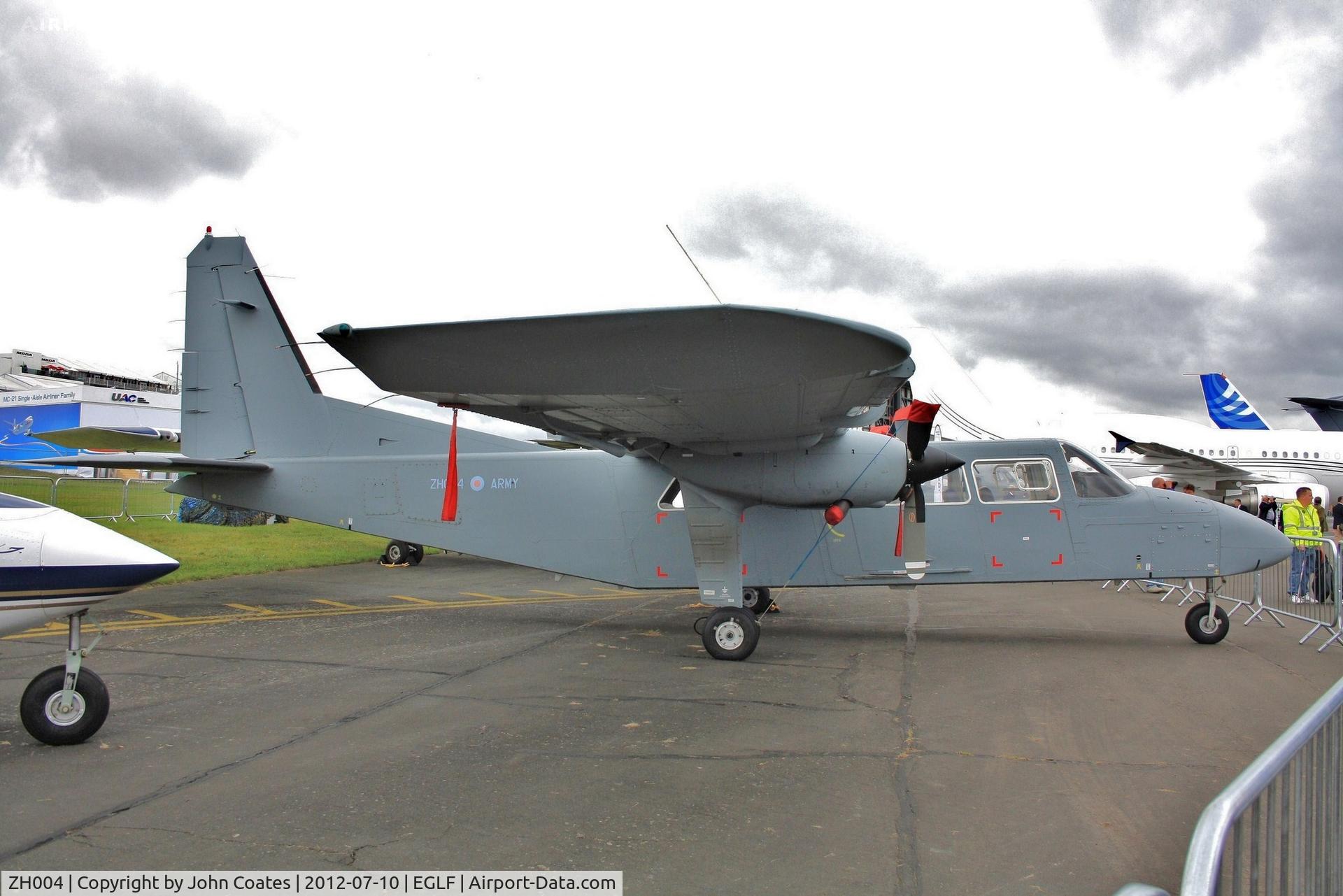ZH004, 1997 Pilatus Britten-Norman BN-2T-4S Defender 4000 C/N 4009, At FIA 2012