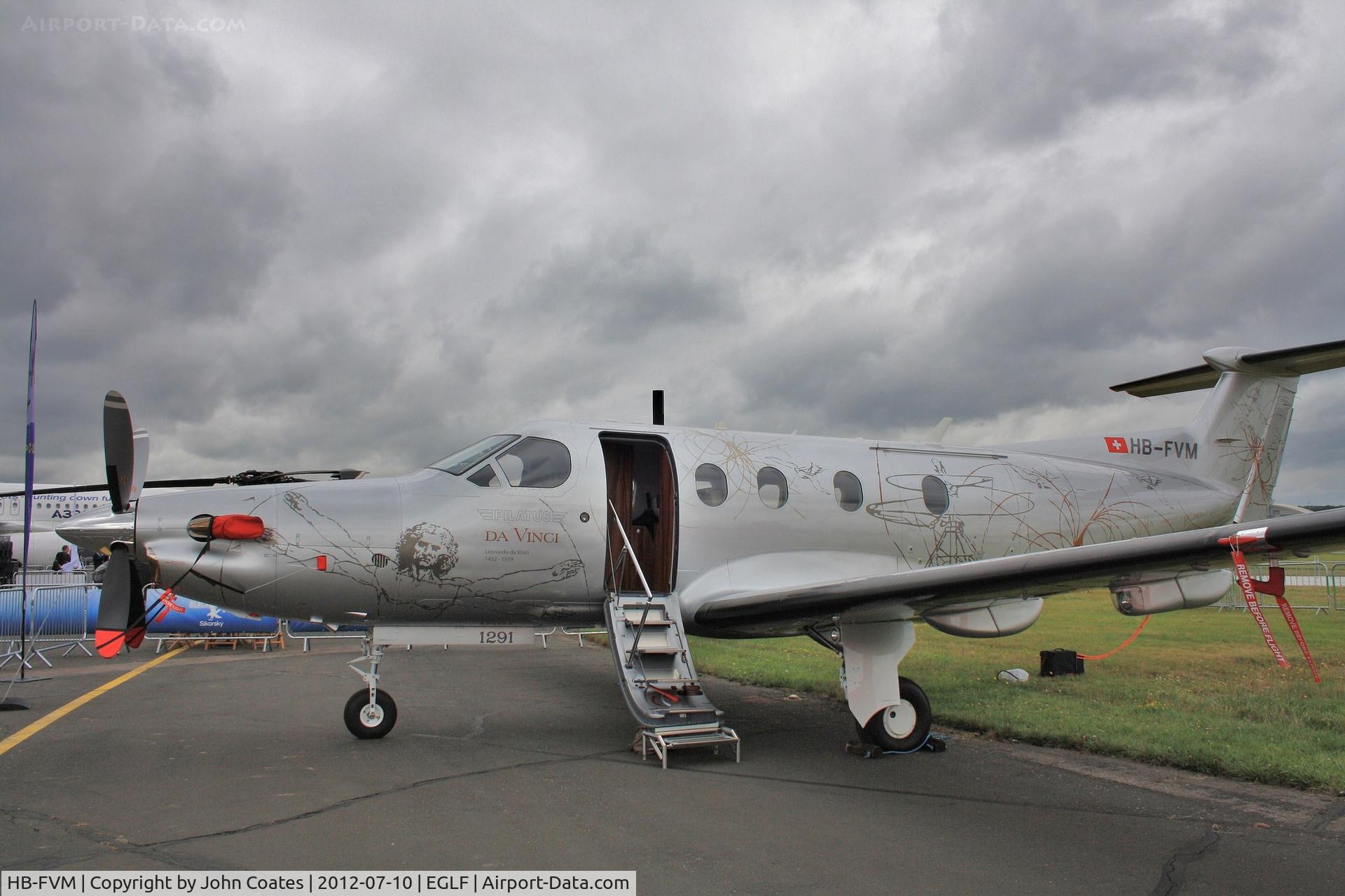 HB-FVM, 2011 Pilatus PC-12/47E C/N 1291, At FIA 2012