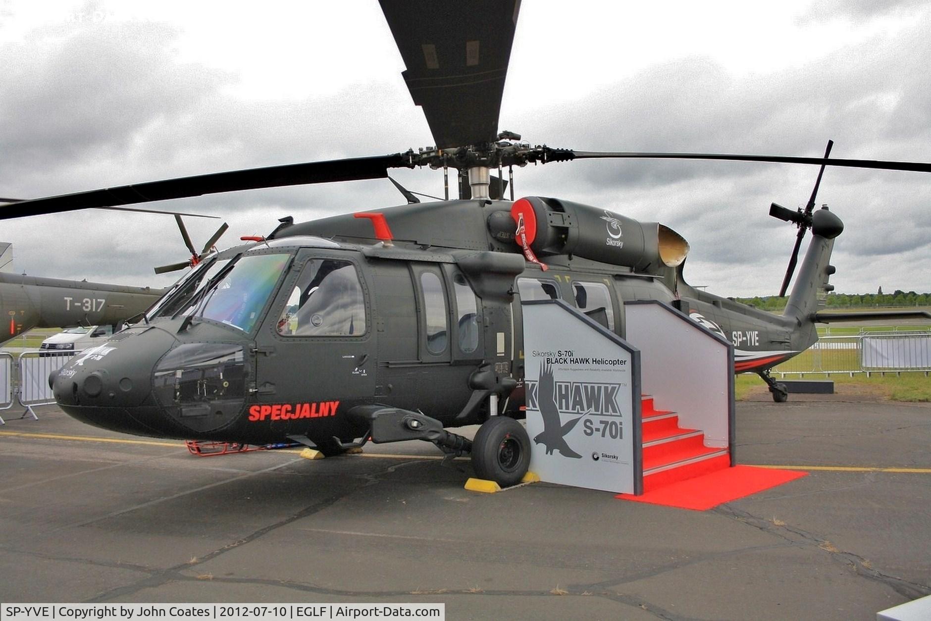 SP-YVE, Sikorsky S-70i Black Hawk C/N 70-3741, At FIA 2012