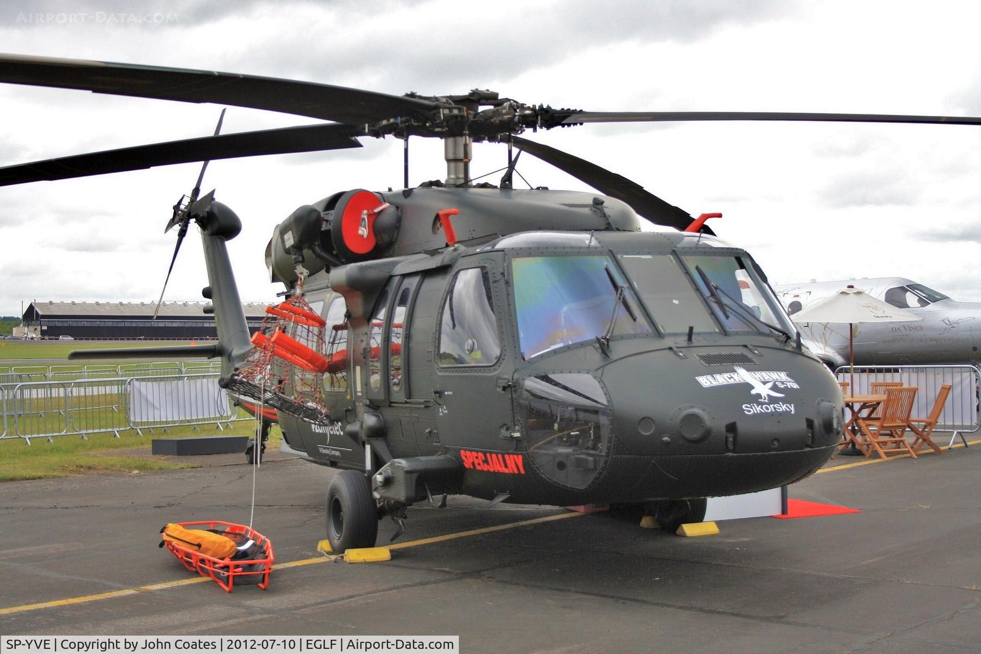 SP-YVE, Sikorsky S-70i Black Hawk C/N 70-3741, At FIA 2012