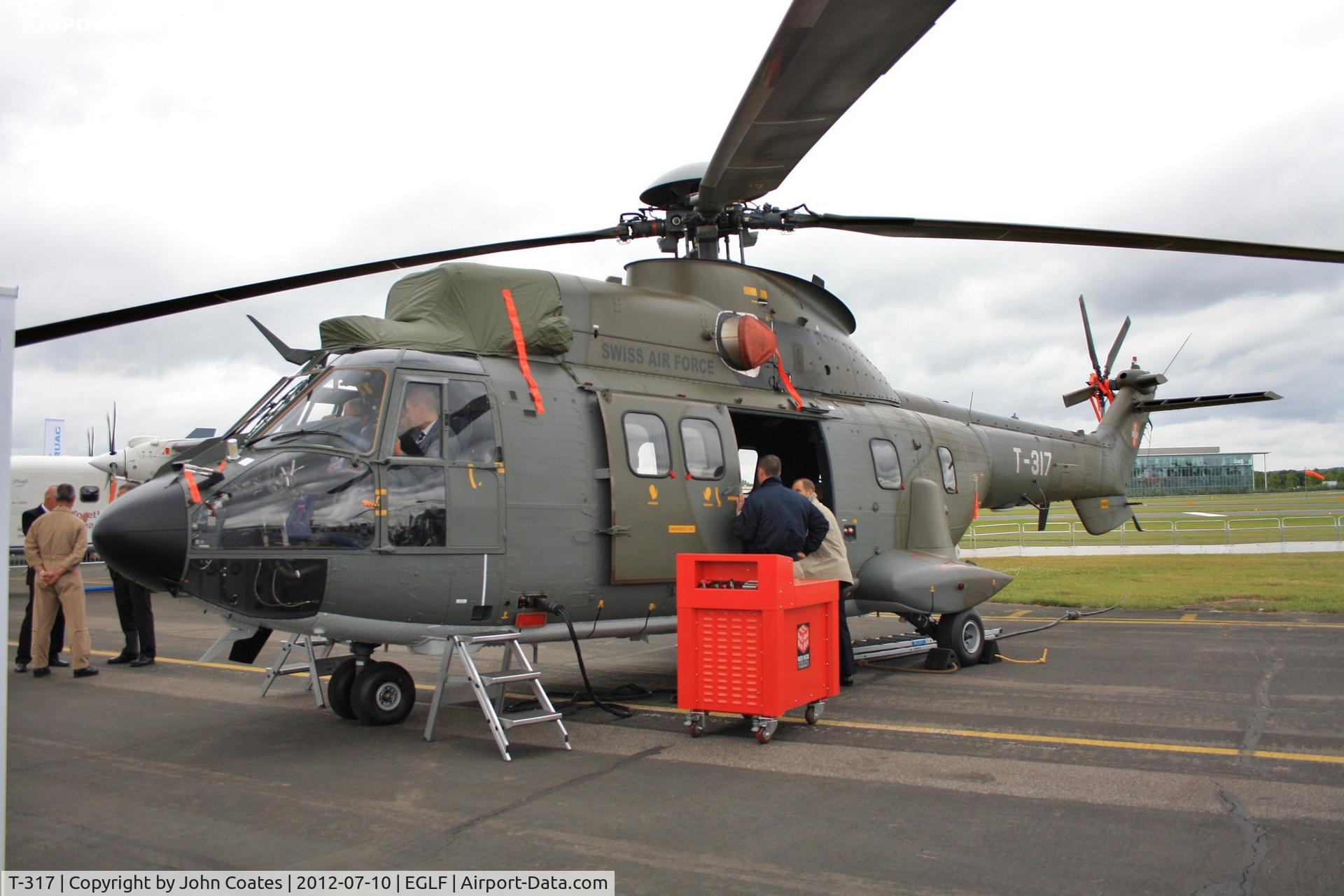 T-317, Aerospatiale TH86 Super Puma (AS-332M1) C/N 2337, At FIA 2012