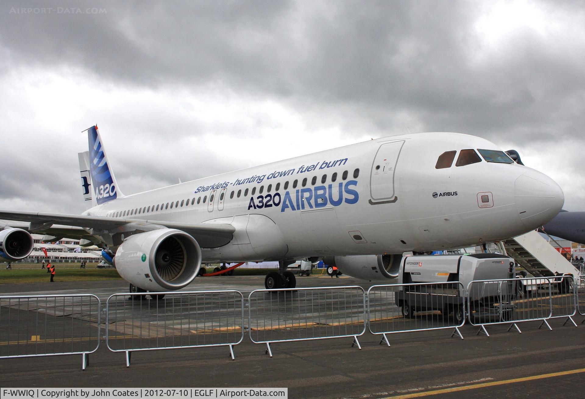 F-WWIQ, 2012 Airbus A320-214 C/N 5098, At FIA 2012