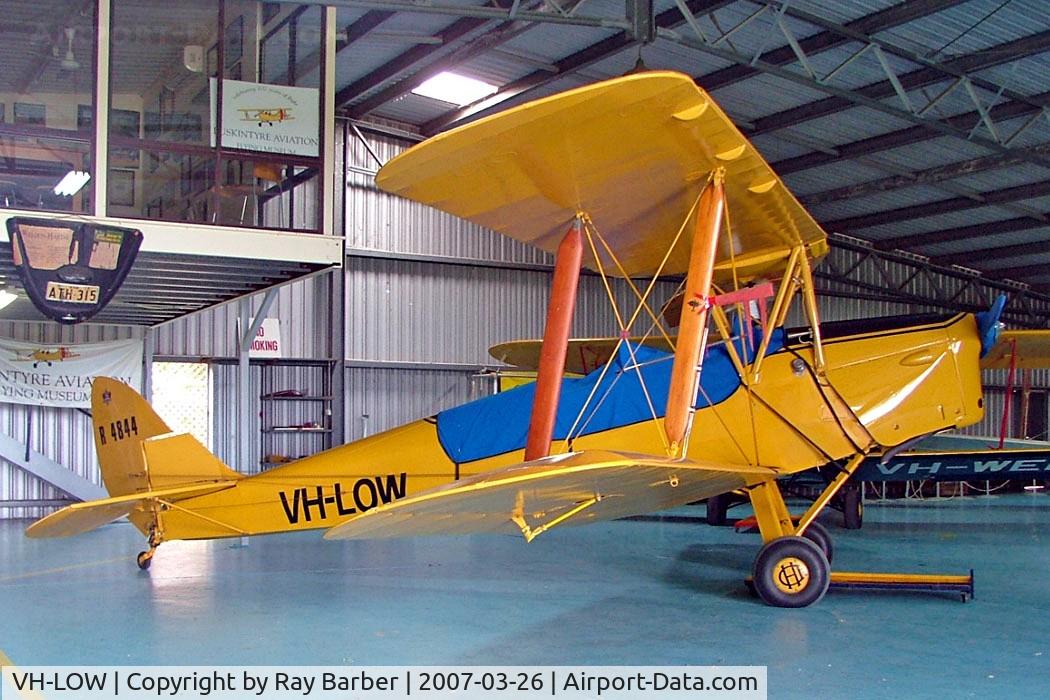 VH-LOW, 1940 De Havilland DH-82A Tiger Moth II C/N 82776, De Havilland DH.82A Tiger Moth [82776] Luskintyre~VH 26/03/2007