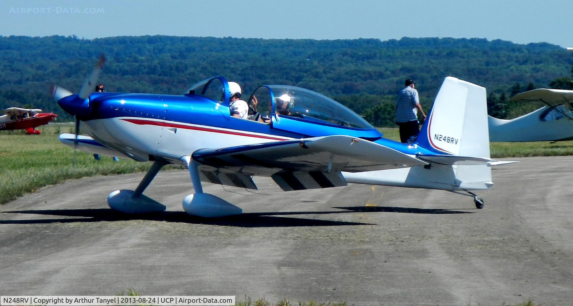 N248RV, 1995 Vans RV-4 C/N 1248, Taxiing after landing @ UCP Wheels and Wings Airshow