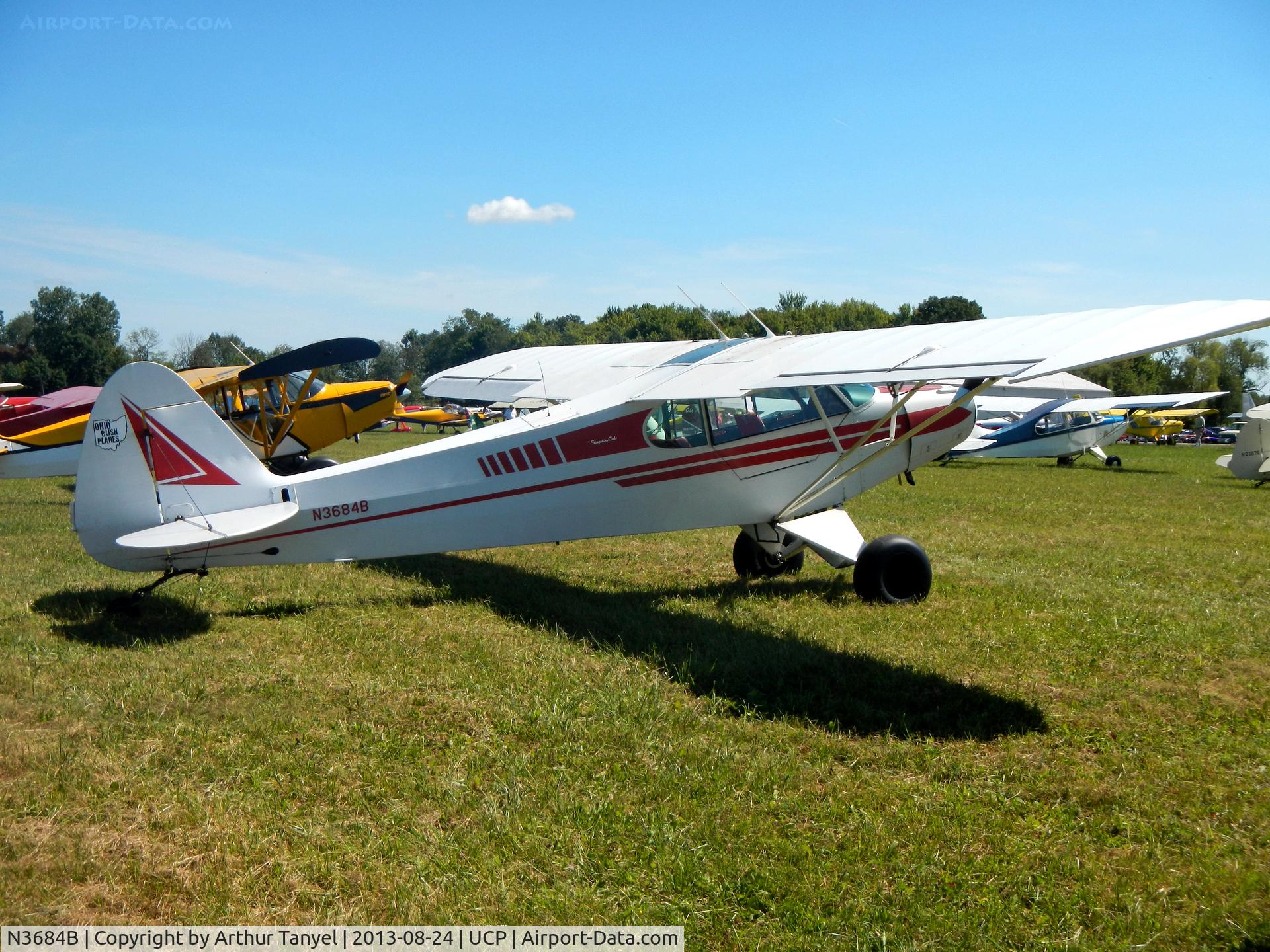 N3684B, 1953 Piper PA-18 C/N 183050, On display @ UCP Wheels and Wings Airshow