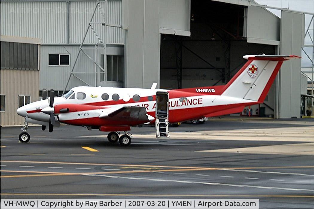 VH-MWQ, 1992 Beech B200 King Air C/N BB-1416, Beech B200 Super King Air [BB-1416] (Royal Flying Doctor Service) Melbourne-Essendon~VH 20/03/2007