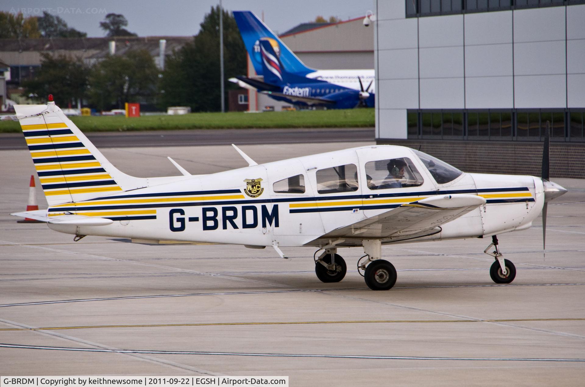 G-BRDM, 1977 Piper PA-28-161 Cherokee Warrior II C/N 28-7716004, Nice Visitor !