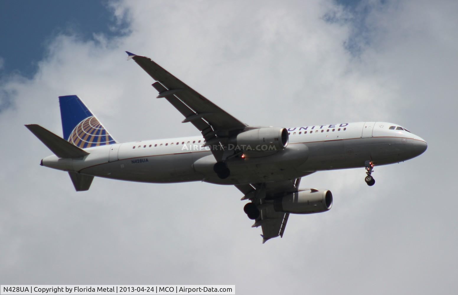 N428UA, 1995 Airbus A320-232 C/N 523, United A320
