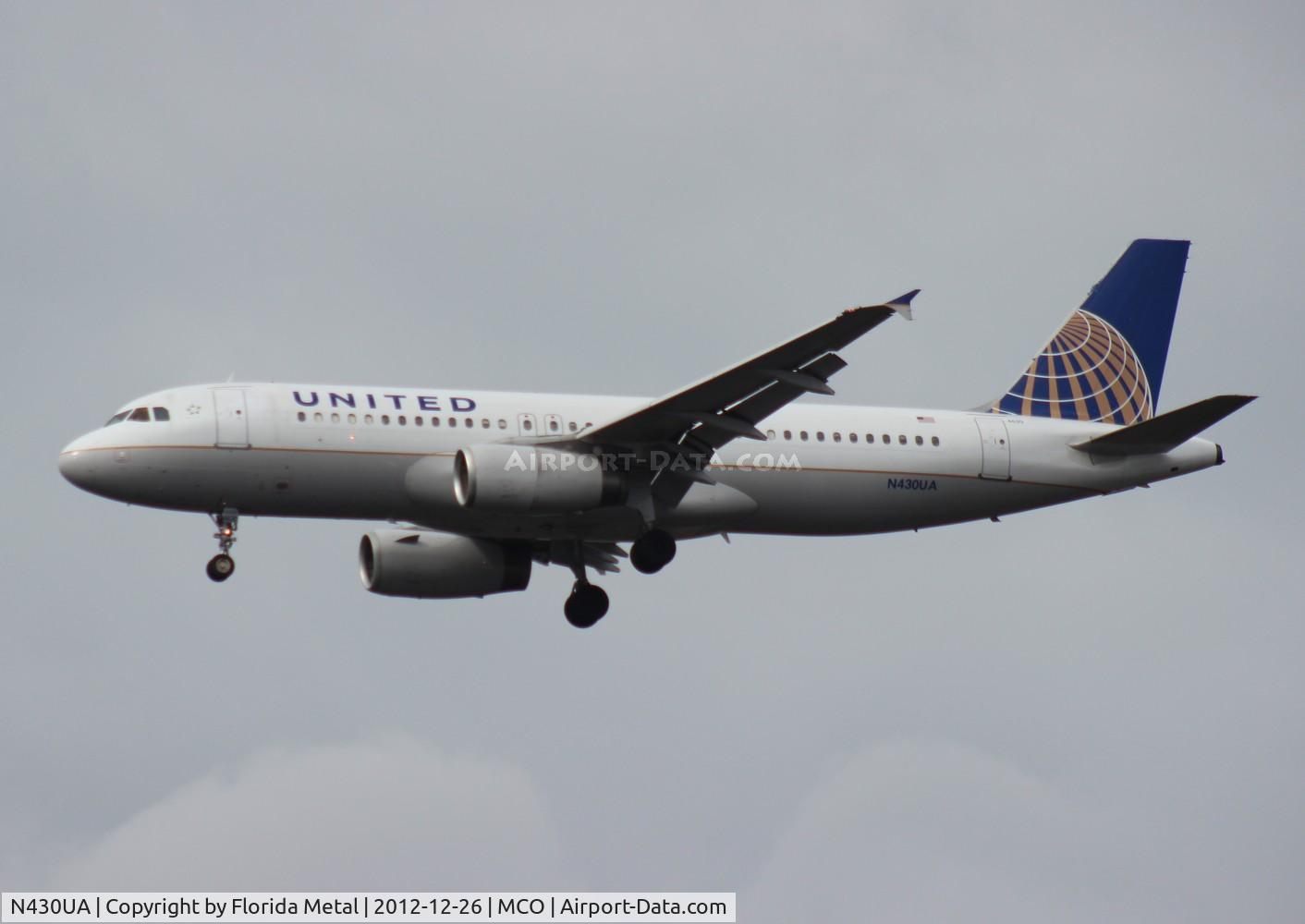 N430UA, 1996 Airbus A320-232 C/N 568, United A320