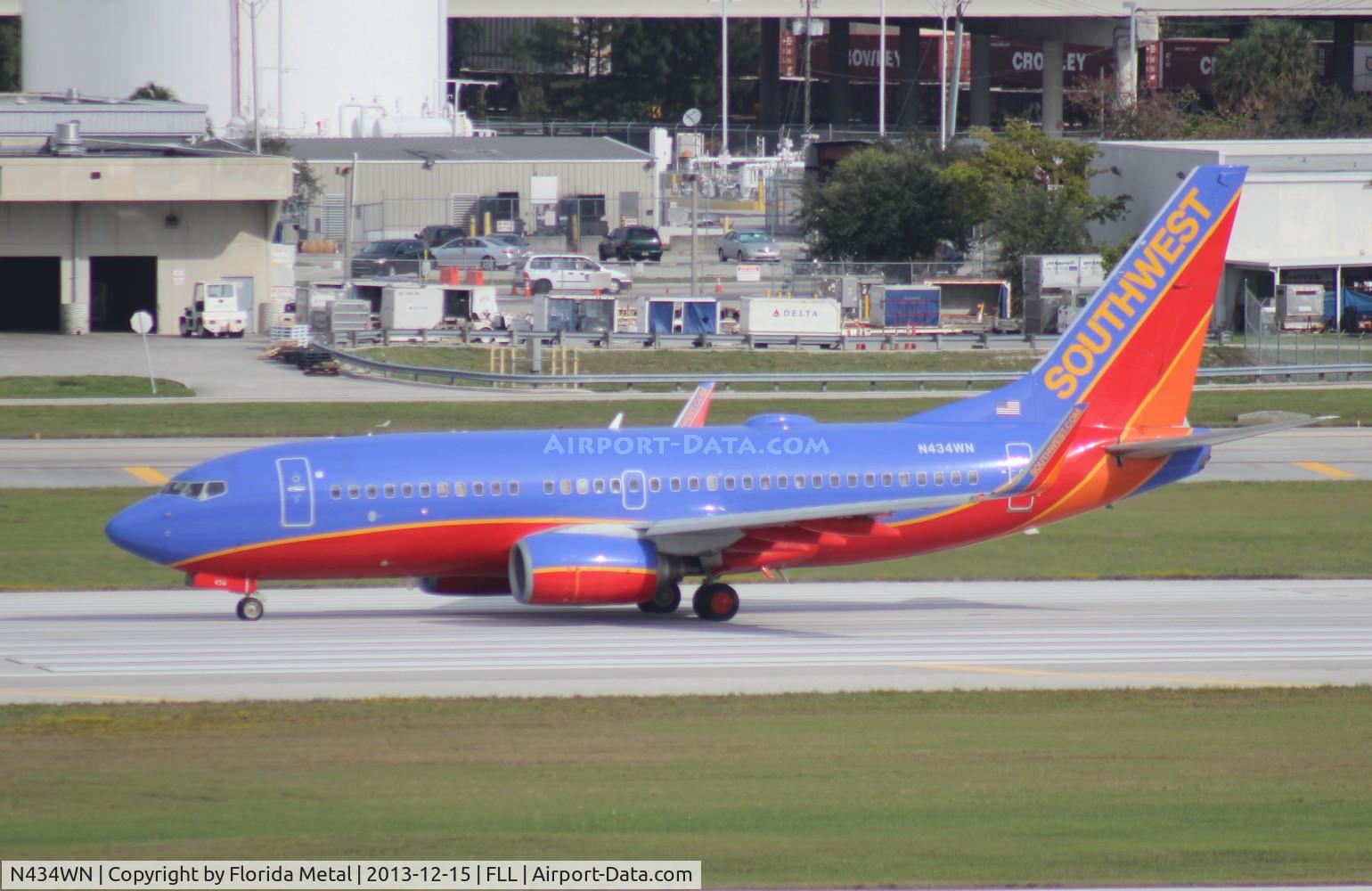 N434WN, 2003 Boeing 737-7H4 C/N 32454, Southwest 737-70