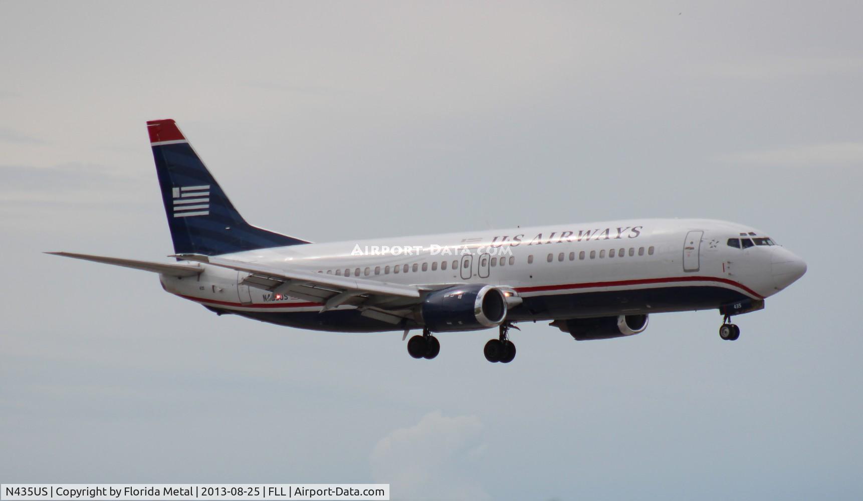 N435US, 1990 Boeing 737-4B7 C/N 24557, US Airways 737-400