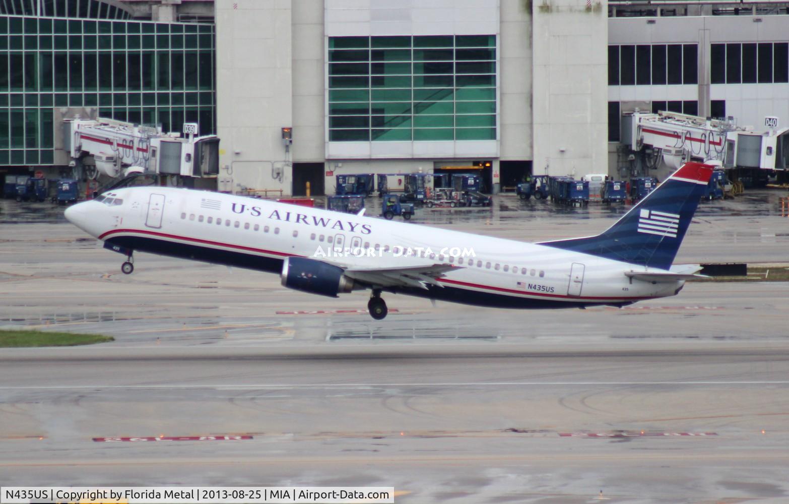 N435US, 1990 Boeing 737-4B7 C/N 24557, US Airways 737-400