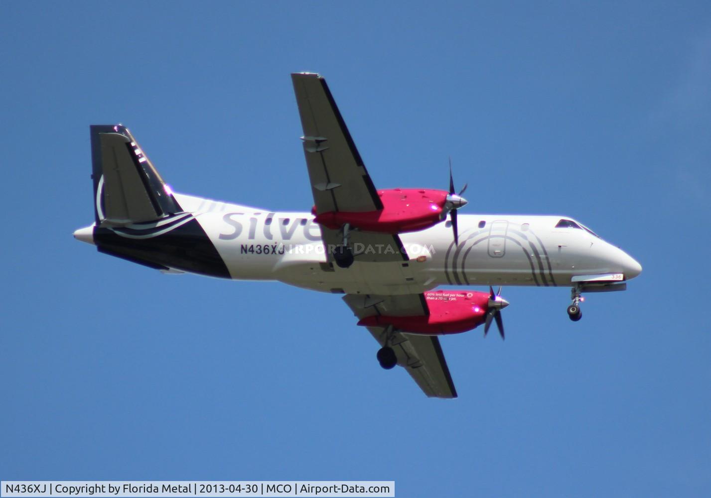N436XJ, 1998 Saab 340B+ C/N 340B-436, Silver Airways Saab 340B