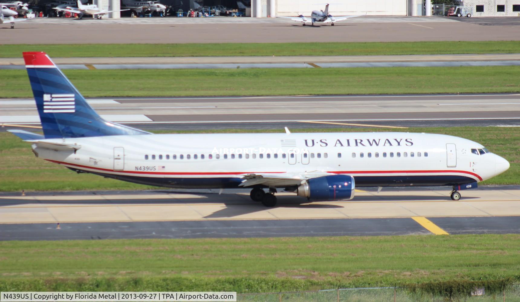 N439US, 1990 Boeing 737-4B7 C/N 24781, US Airways 737-400