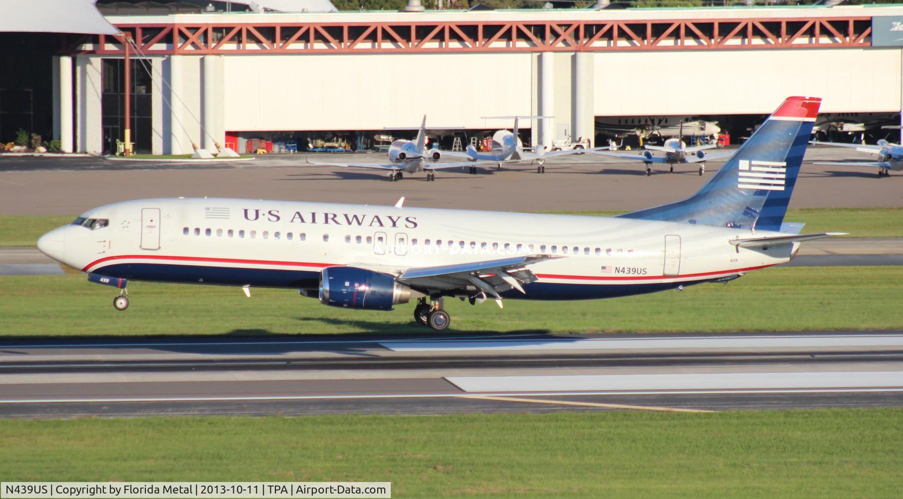N439US, 1990 Boeing 737-4B7 C/N 24781, US Airways 737-400