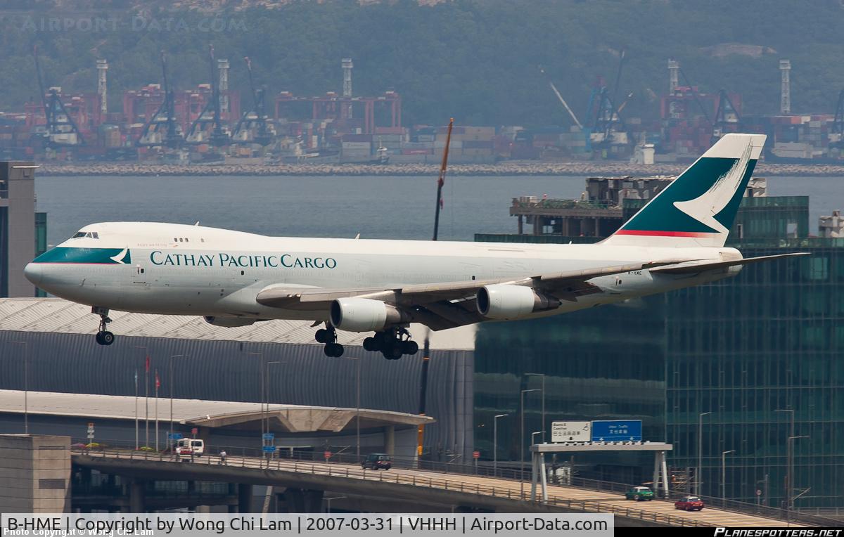 B-HME, 1980 Boeing 747-2L5B C/N 22106, Cathay Pacific Cargo