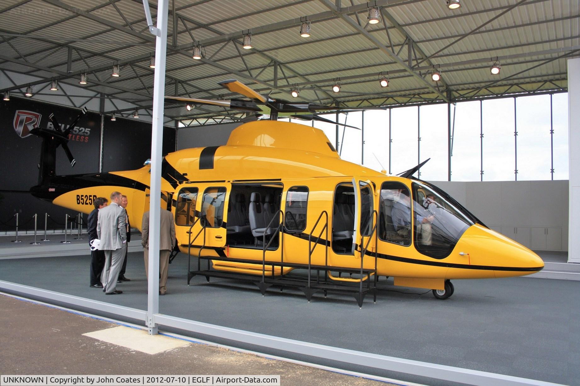 UNKNOWN, Helicopters Various C/N unknown, Bell 525B mockup at FIA 2012